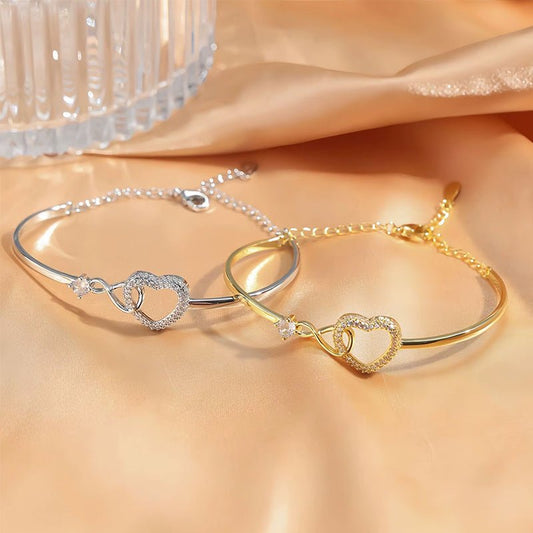 2025 Infinite - Symbol Hollow - Heart Bracelet for Daughter, with Gift Box, Ideal for Her Birthday Party and as an Adult Gift - HAYUDY